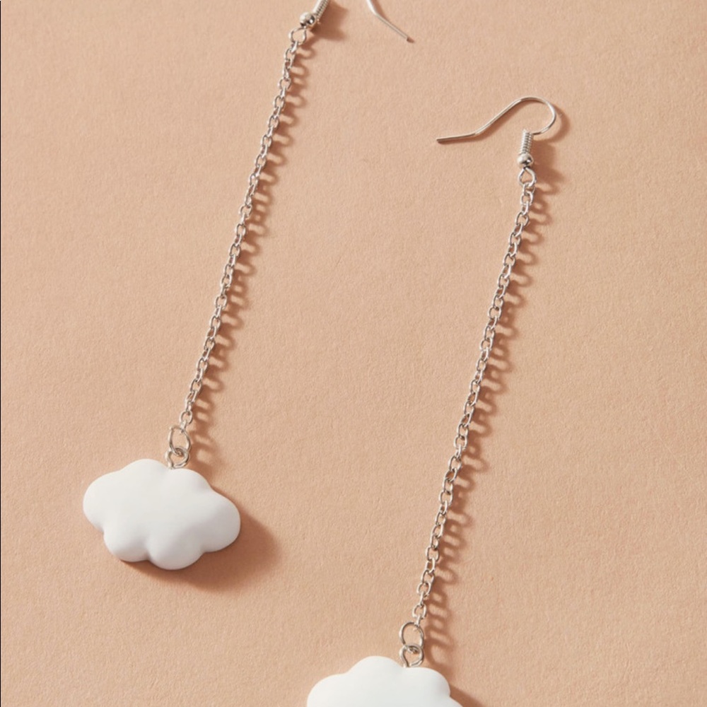 Cloud Chain Earrings ☁️ - Picture 2 of 5